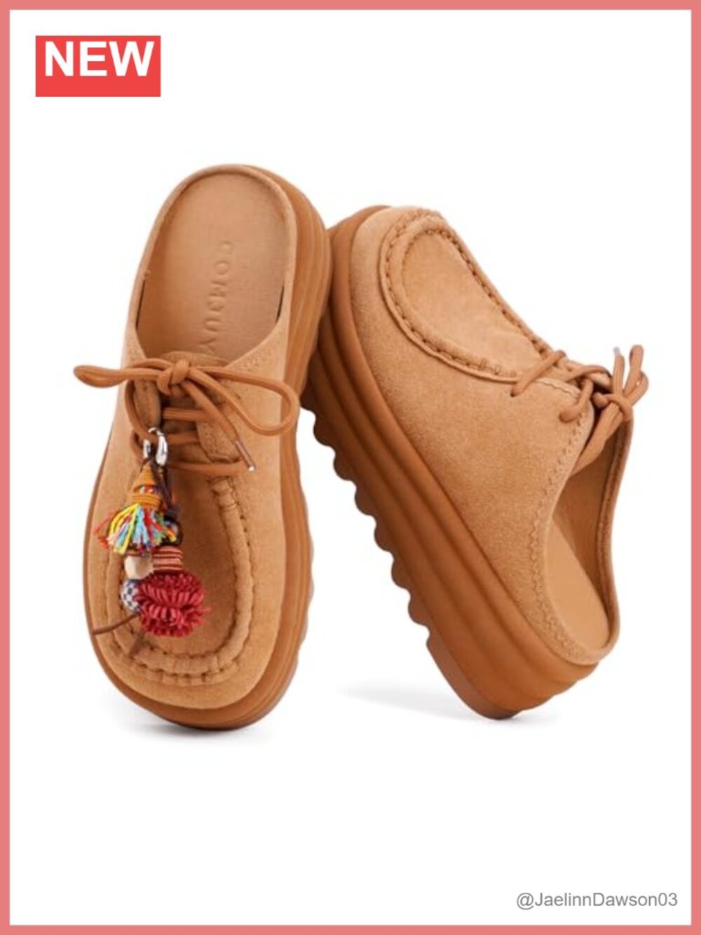 Genuine Suede Platform Mules Women Potato Shoes Clogs Slip On Chunky Sole Arch